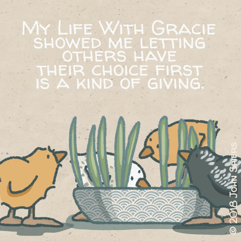My Life With Gracie...Giving Well